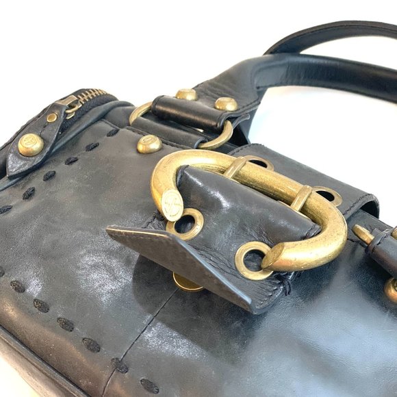 Francesco Biasia Leather Top Handle Small Satchel - Picture 6 of 13